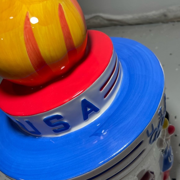 Vintage 1996 USA Olympics Looney Tunes Cookie Jar Warmer Bros. LIKE NEW - Picture 8 of 11